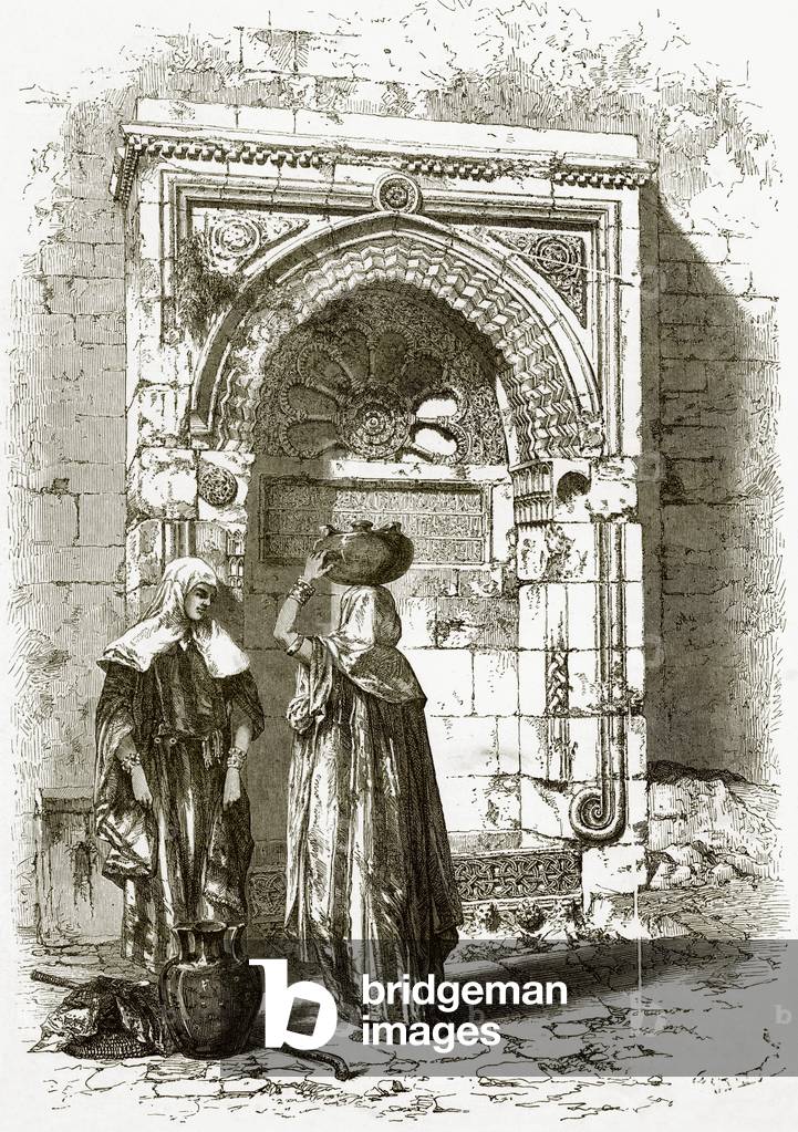 "Fontana saracenica" di English School, b/w