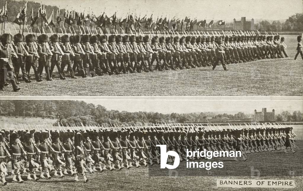 Banners of Empire (b/w photo)