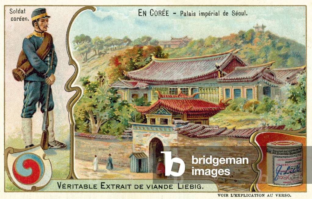 Imperial Palace, Seoul, Korea (chromolitho)