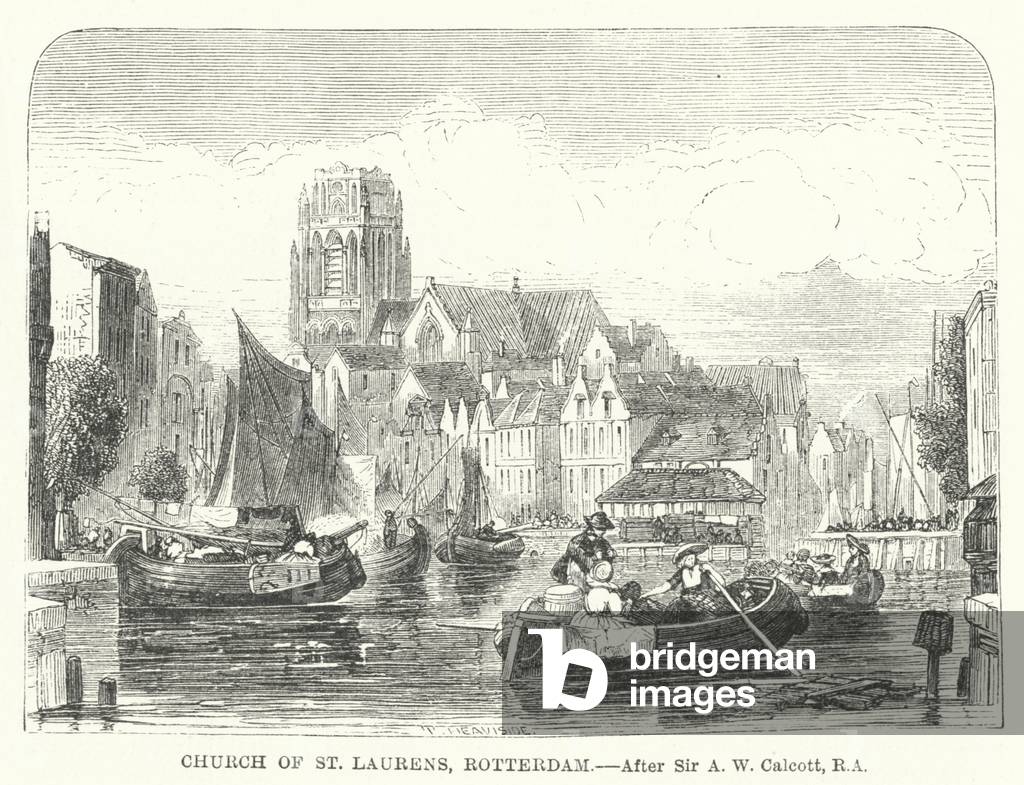 Church of St Laurens, Rotterdam (engraving)