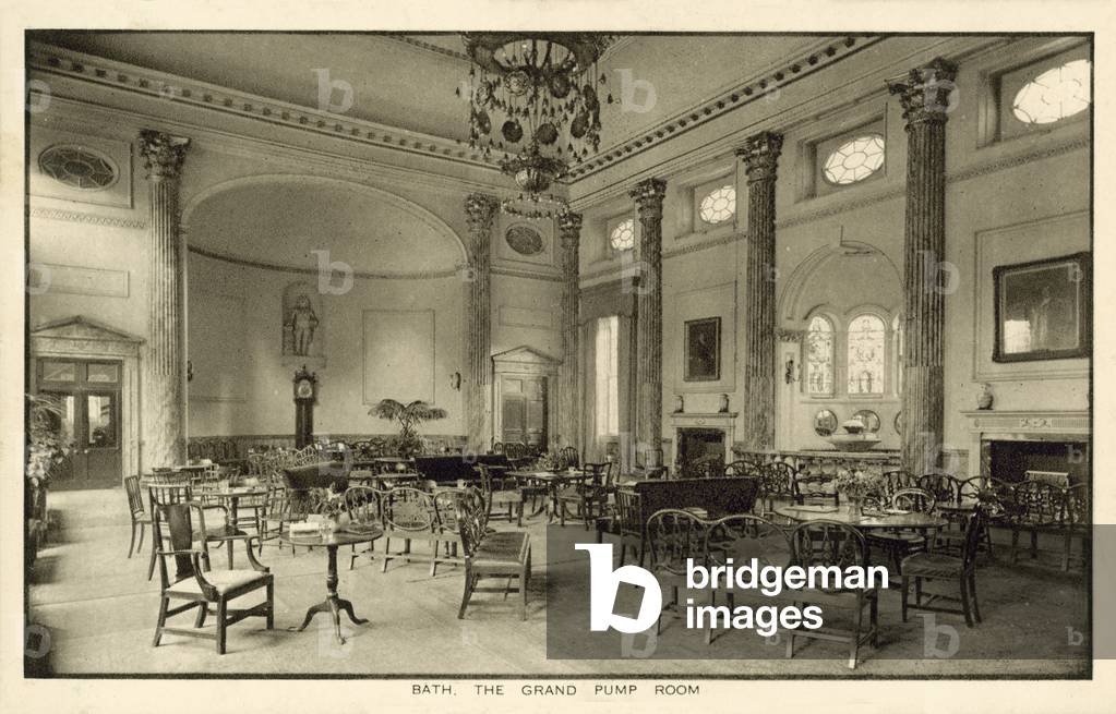 The Grand Pump Room, Bath (b/w photo)