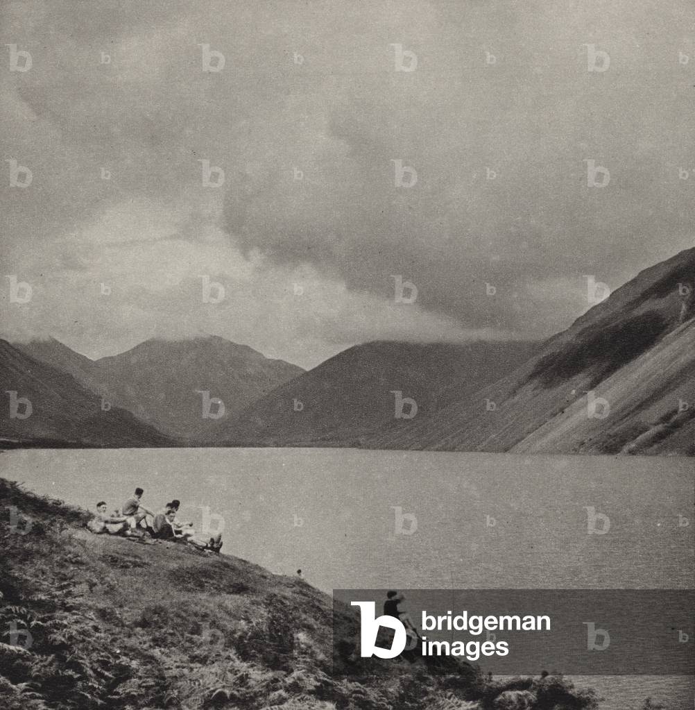English Lake District: Wastwater (b/w photo)