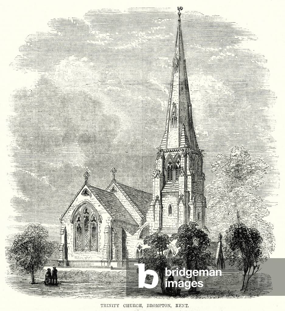 Trinity Church, Brompton, Kent (engraving)