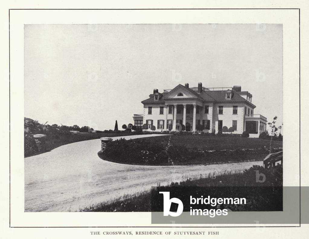 Newport, Rhode Island: The Crossways, Residence of Stuyvesant Fish (b/w photo)