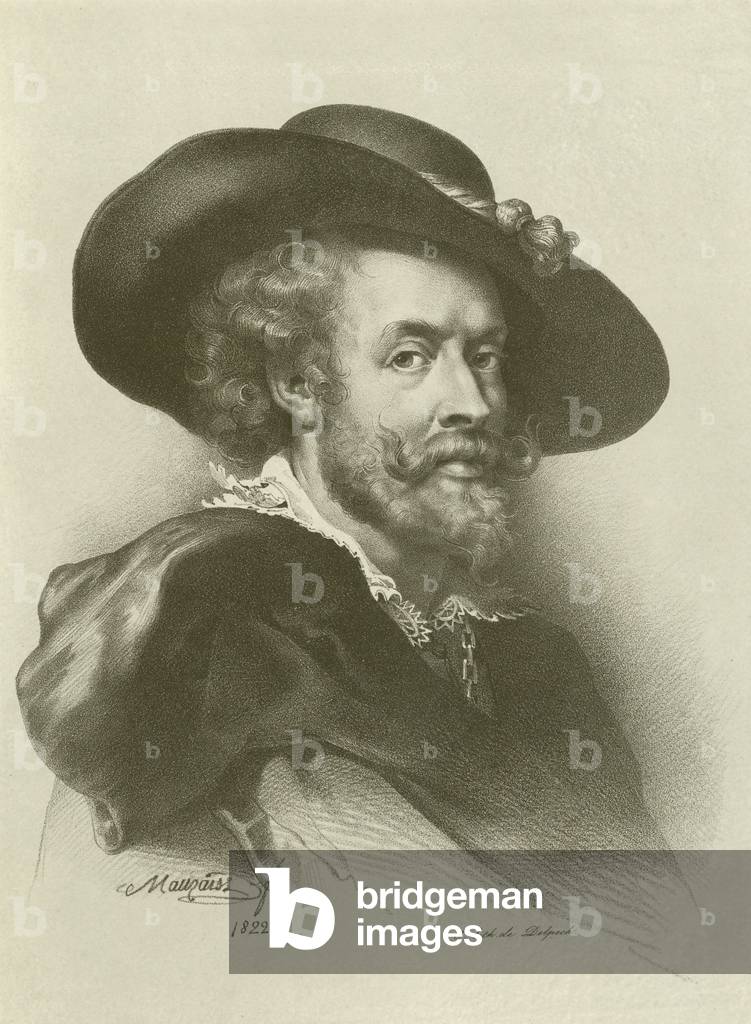 Peter Paul Rubens, Flemish artist (engraving)