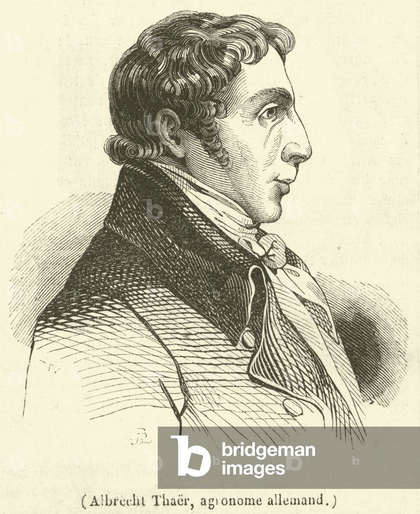Albrecht Thaer, agronome allemand (engraving)