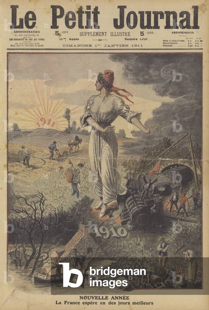 New Year 1911 (colour litho)
