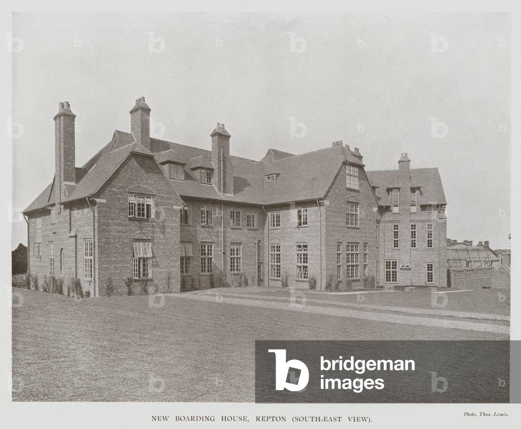 New Boarding House, Repton, South-East View (b/w photo)