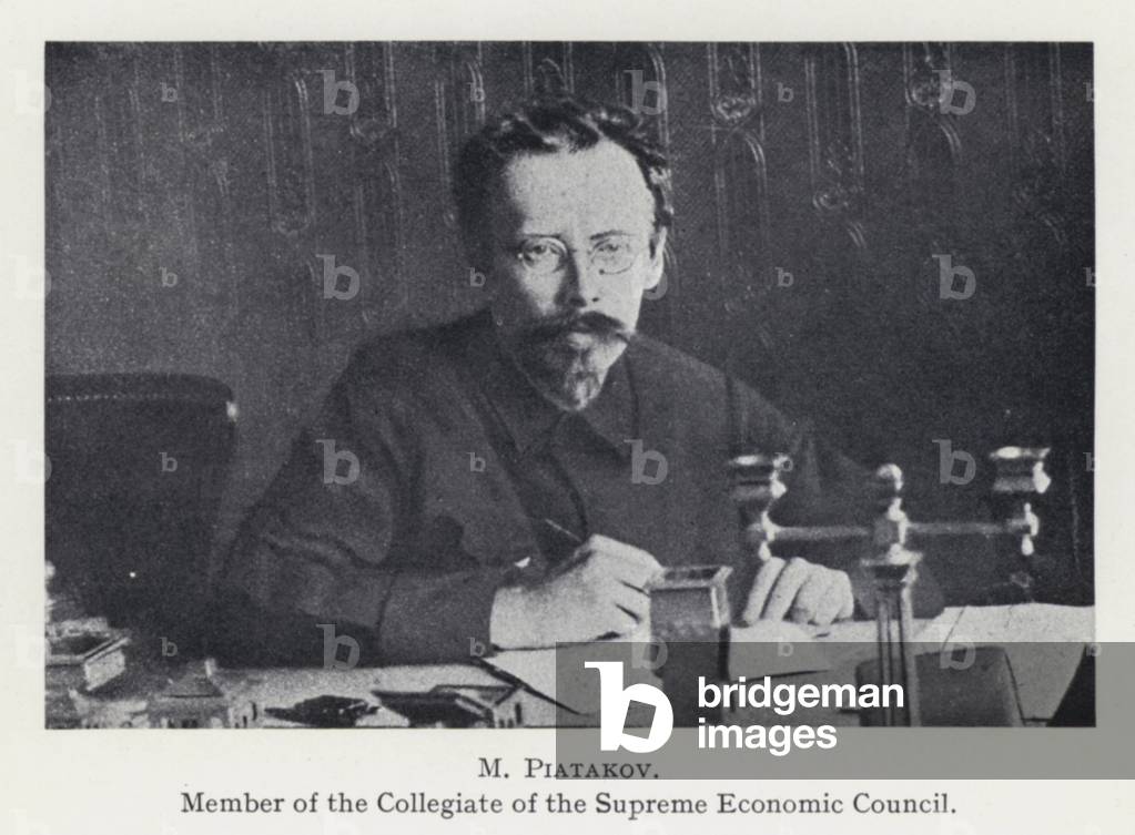 M Piatakov (b/w photo)
