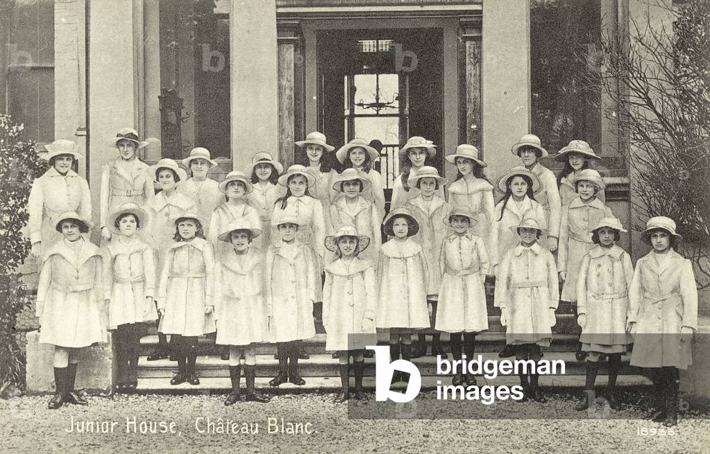 Junior House, Chateau Blanc School, Hayling Island, Hampshire (b/w photo)