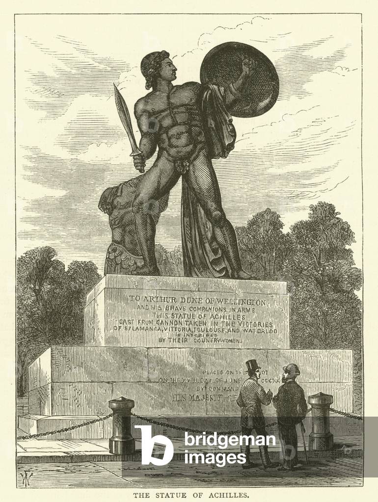 The statue of Achilles (engraving)