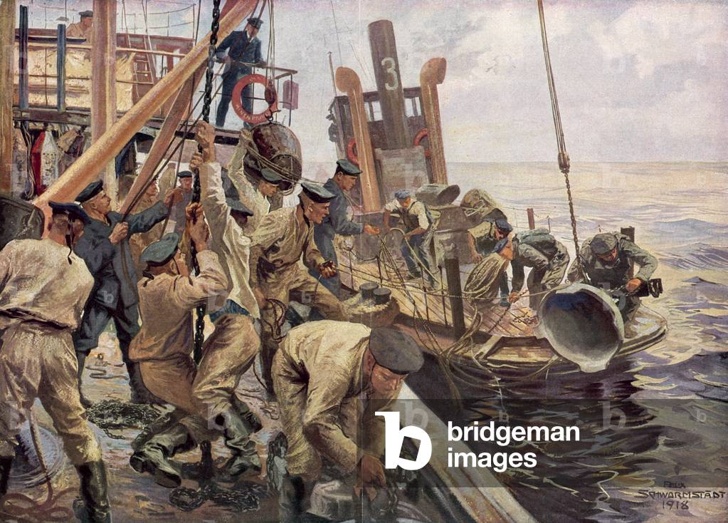 Minelayer (colour litho)