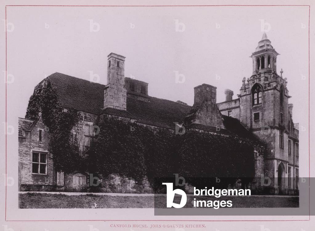 Canford House, John O Gaunts Kitchen (b/w photo)