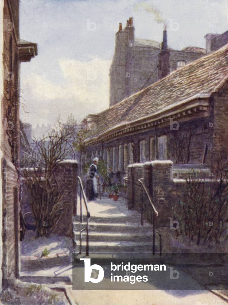 Almshouses of Skinners' Company, Mile End, 1892 (colour litho)