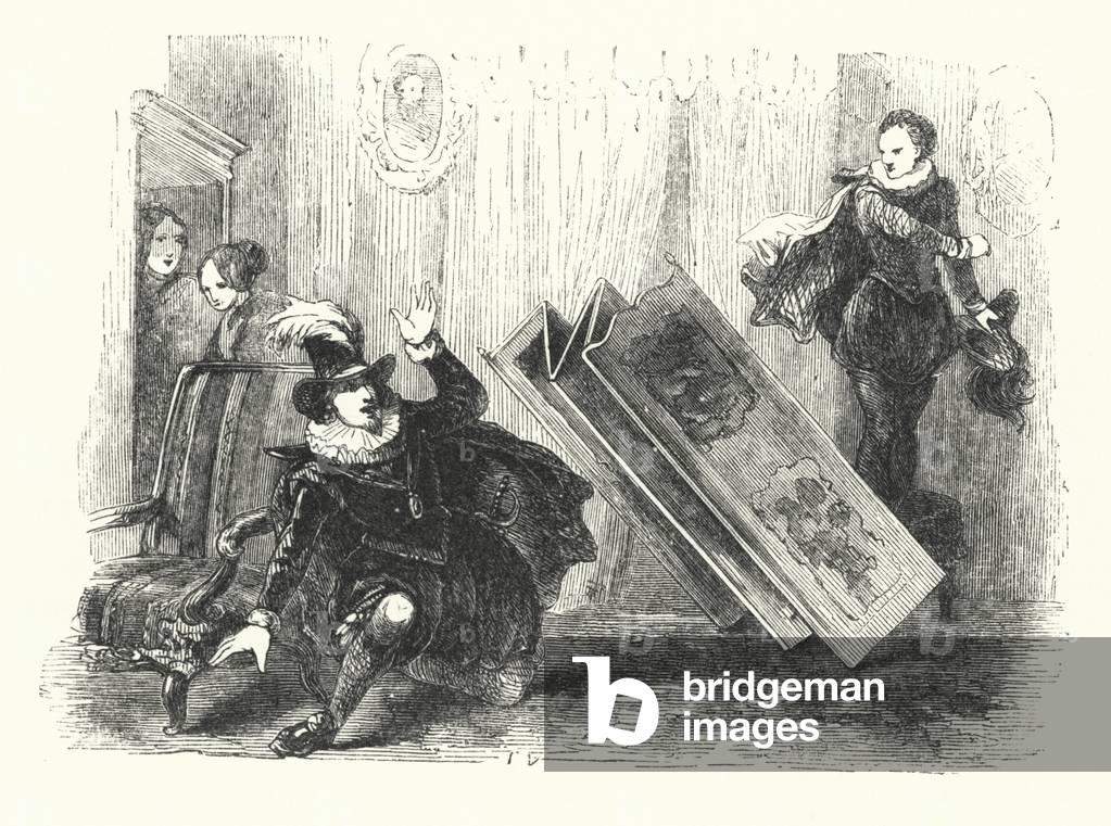 Illustration for the ballet, Le Diable boiteux, or The Devil on Two Sticks (engraving)