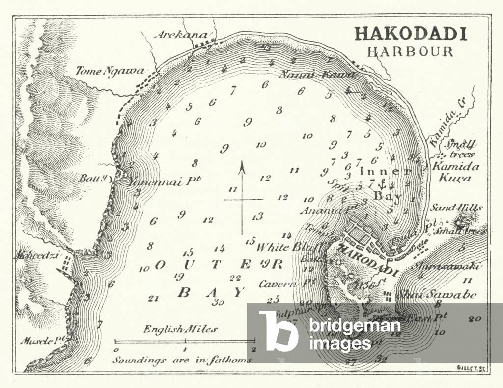 Hakodadi Harbour (engraving)