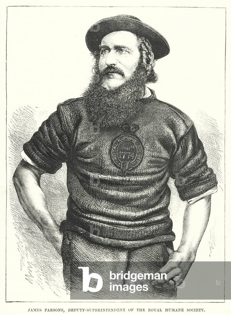 James Parsons, Deputy-Superintendent of the Royal Humane Society (engraving)