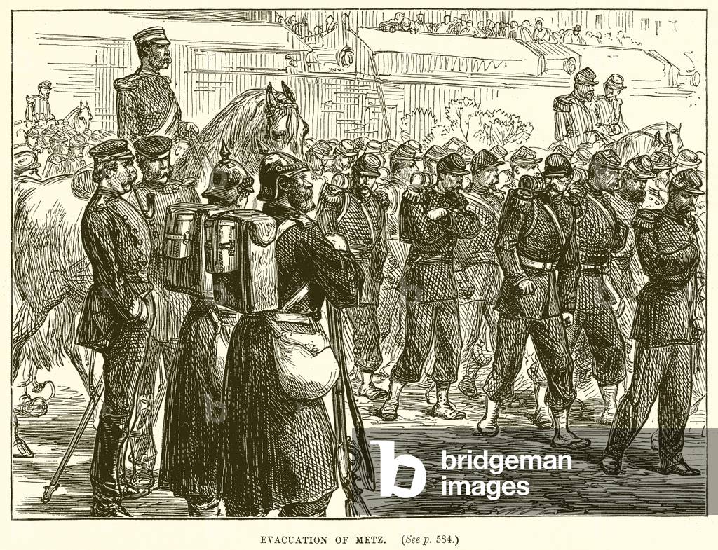 Evacuation of Metz (engraving)