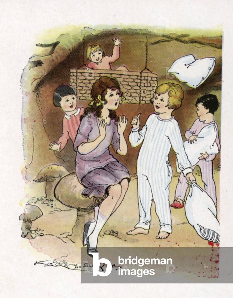 Illustration for J M Barrie's Peter Pan (colour litho)