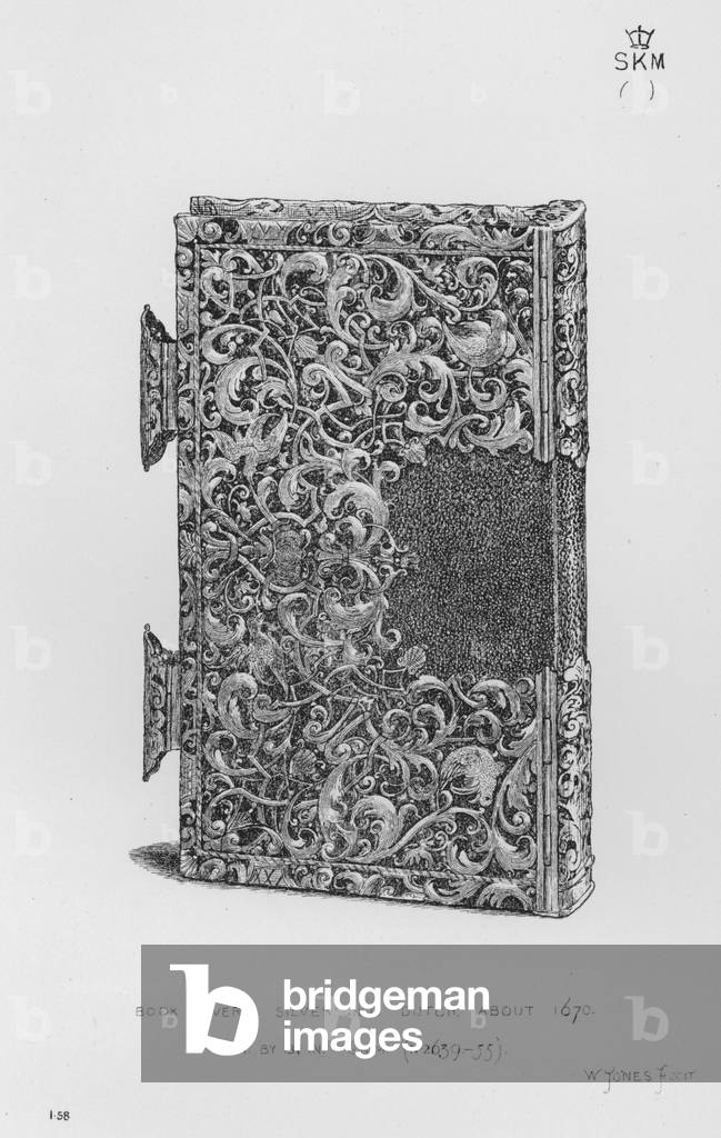 Victoria And Albert Museum: Book Cover, silver gilt, Dutch, about 1670 (engraving)