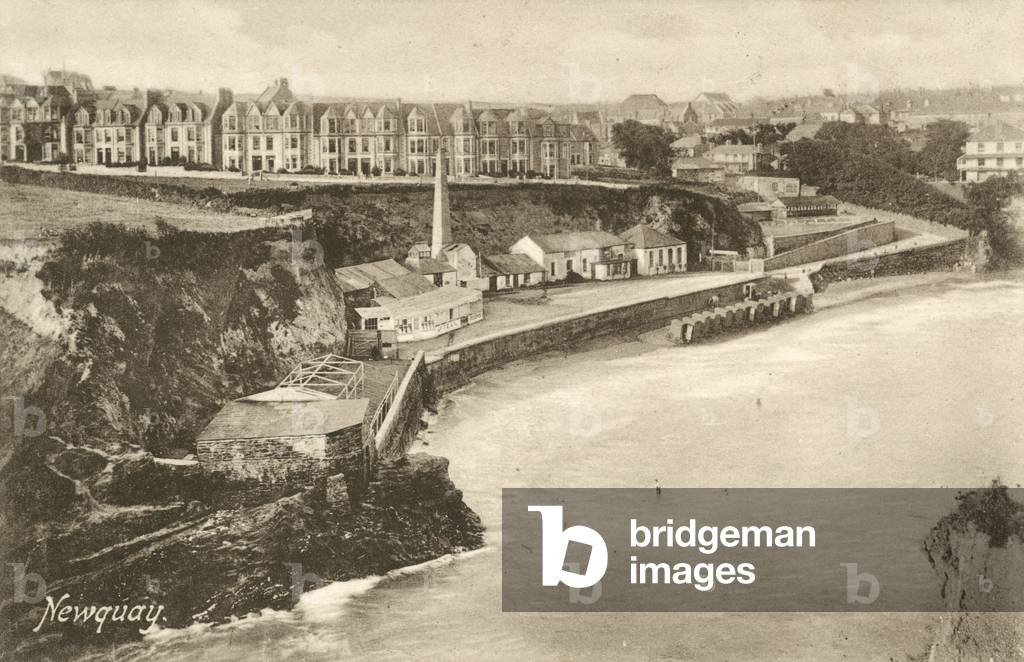 Newquay, Cornwall (b/w photo)