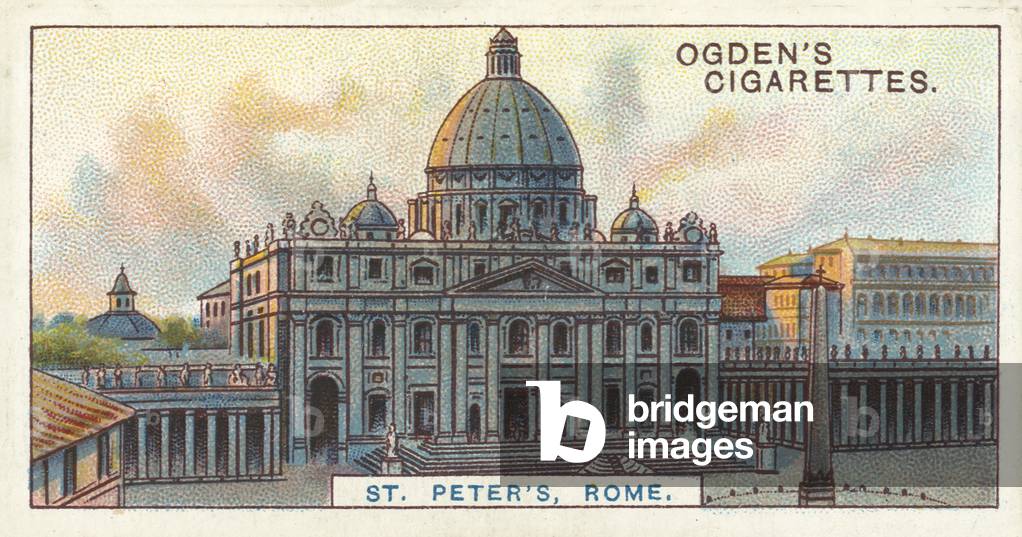 St Peter's, Rome, The Largest Cathedral in the World (chromolitho)
