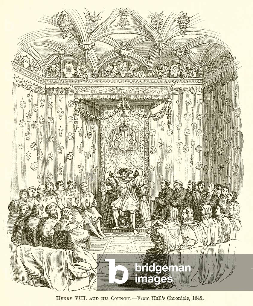 Henry VIII and his Council (engraving)