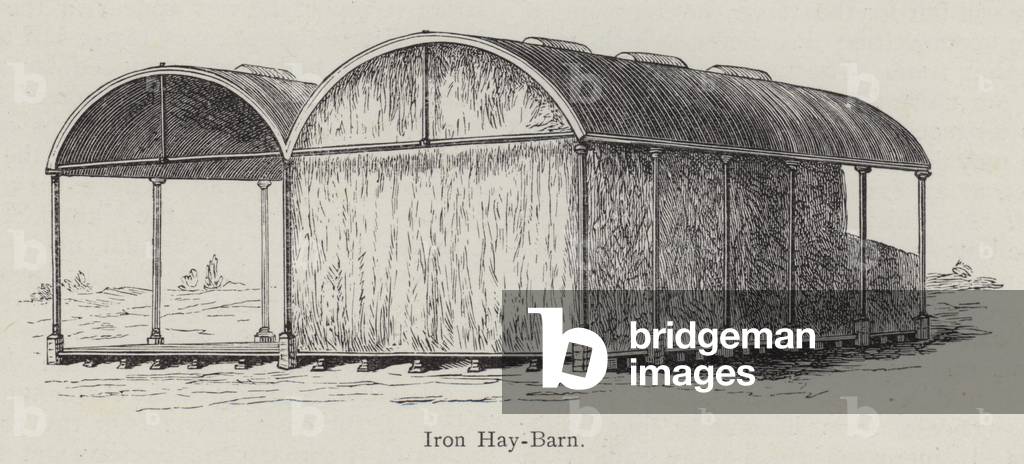 Iron Hay-Barn (litho)