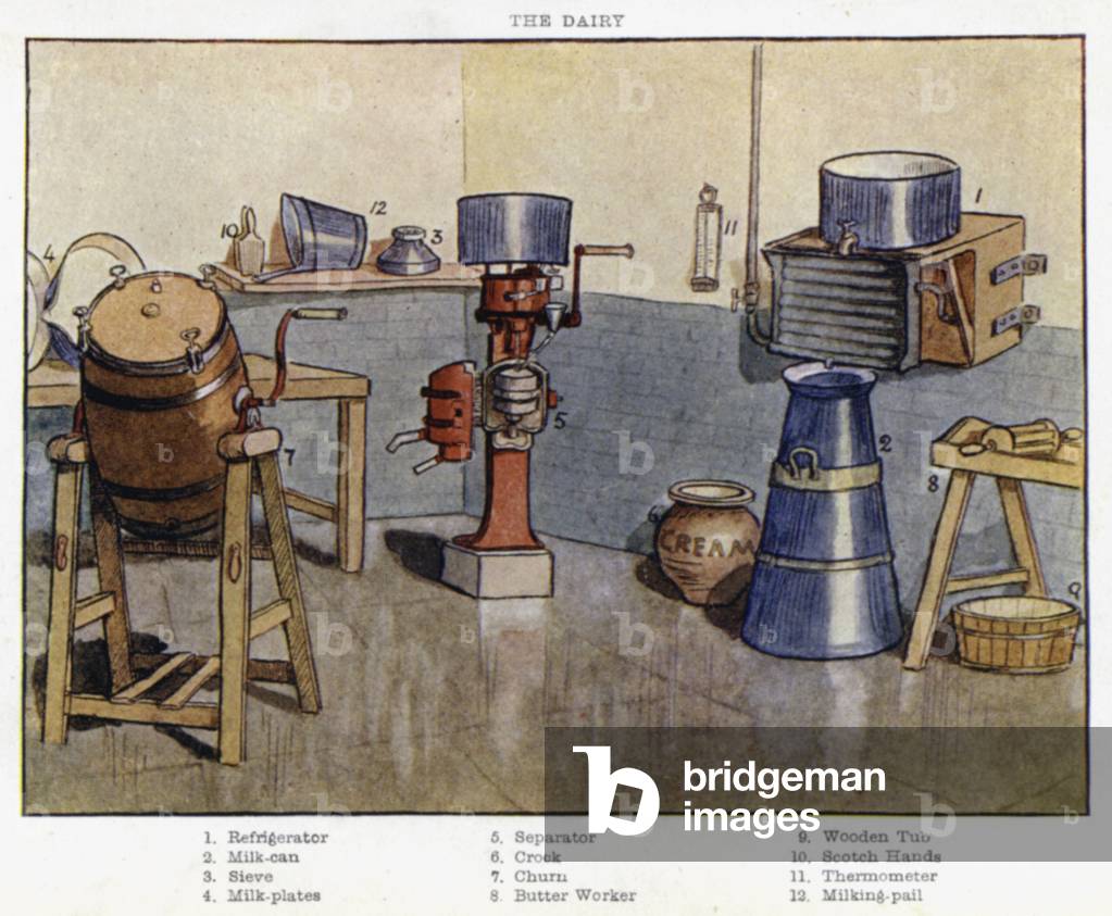 The Dairy (colour litho)