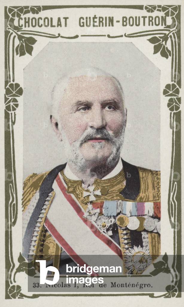 Nicolas I, Roi de Montenegro (coloured photo)