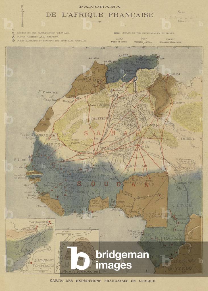 French Africa (colour litho)