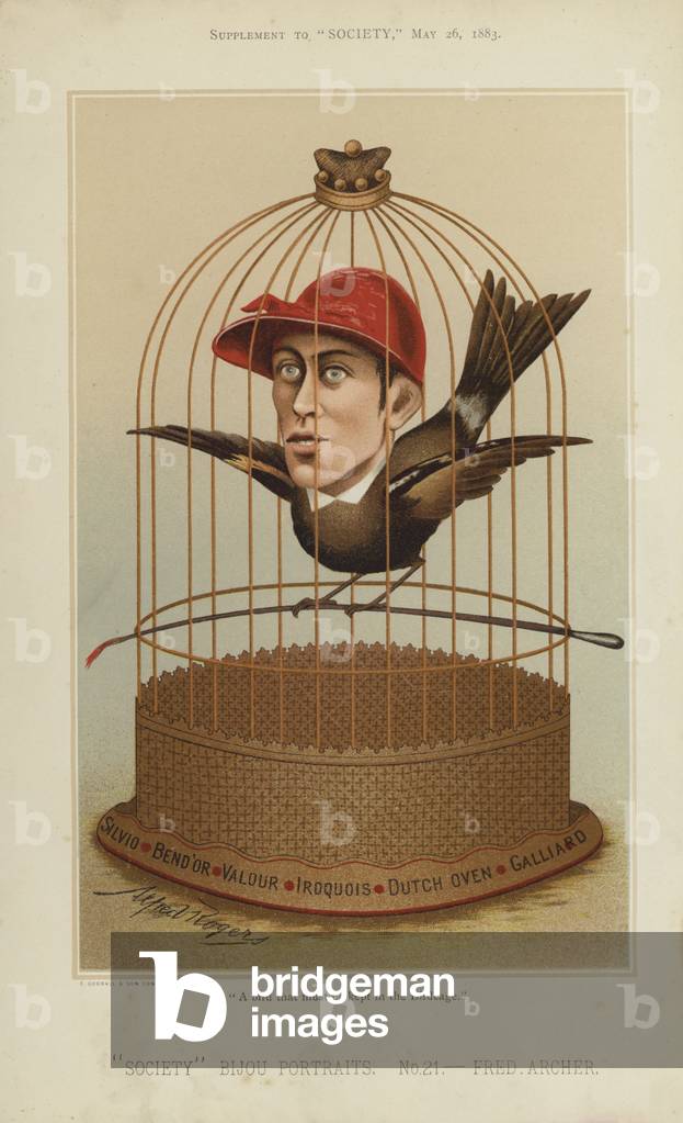 Fred Archer, jockey (colour litho)