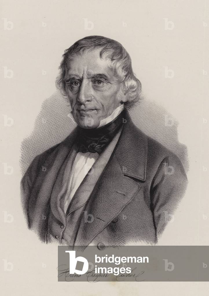 Hans Caspar Escher, Swiss architect (engraving)