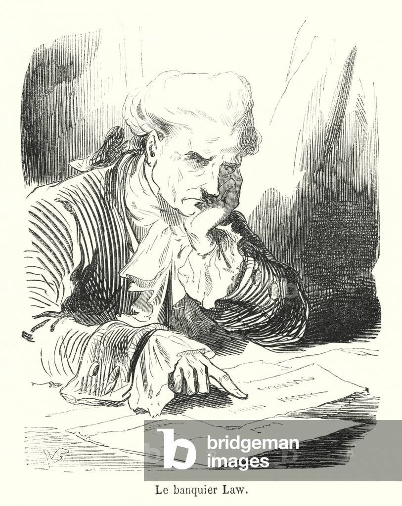 Le banquier Law (engraving)