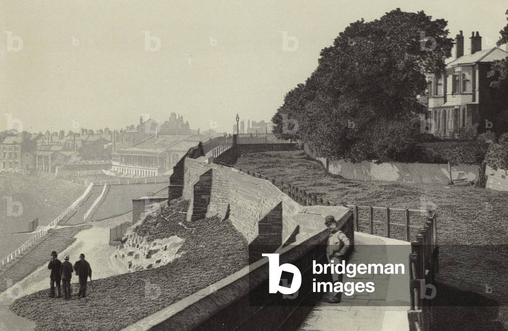 Chester: The Race Course and City Walls (litho)