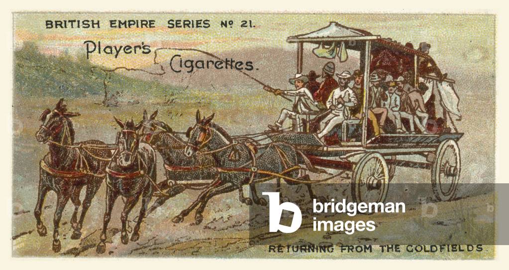 Returning from the Goldfields (chromolitho)