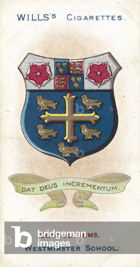 Westminster School, Dat Deus Incrementum (colour litho)