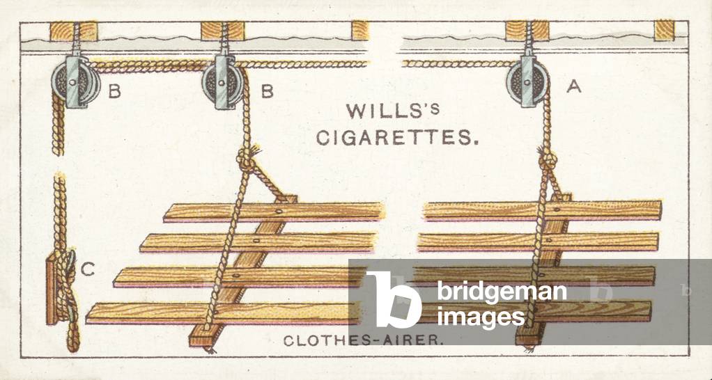 Household Hints, Clothes-Airer (chromolitho)