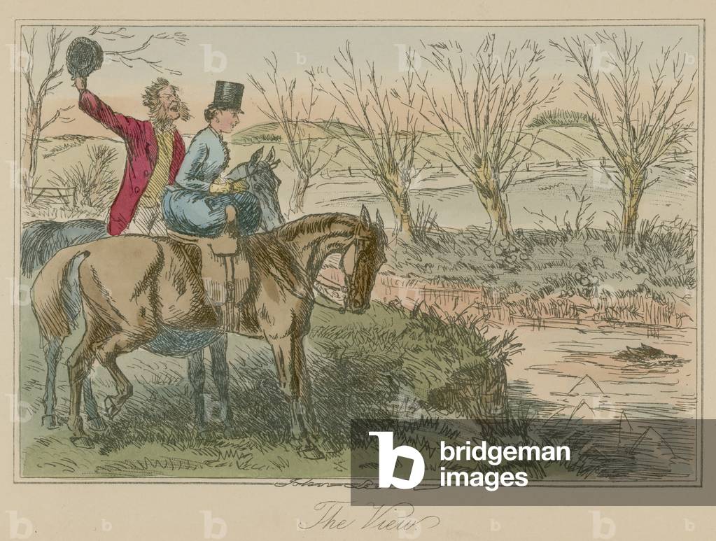 The View (coloured engraving)