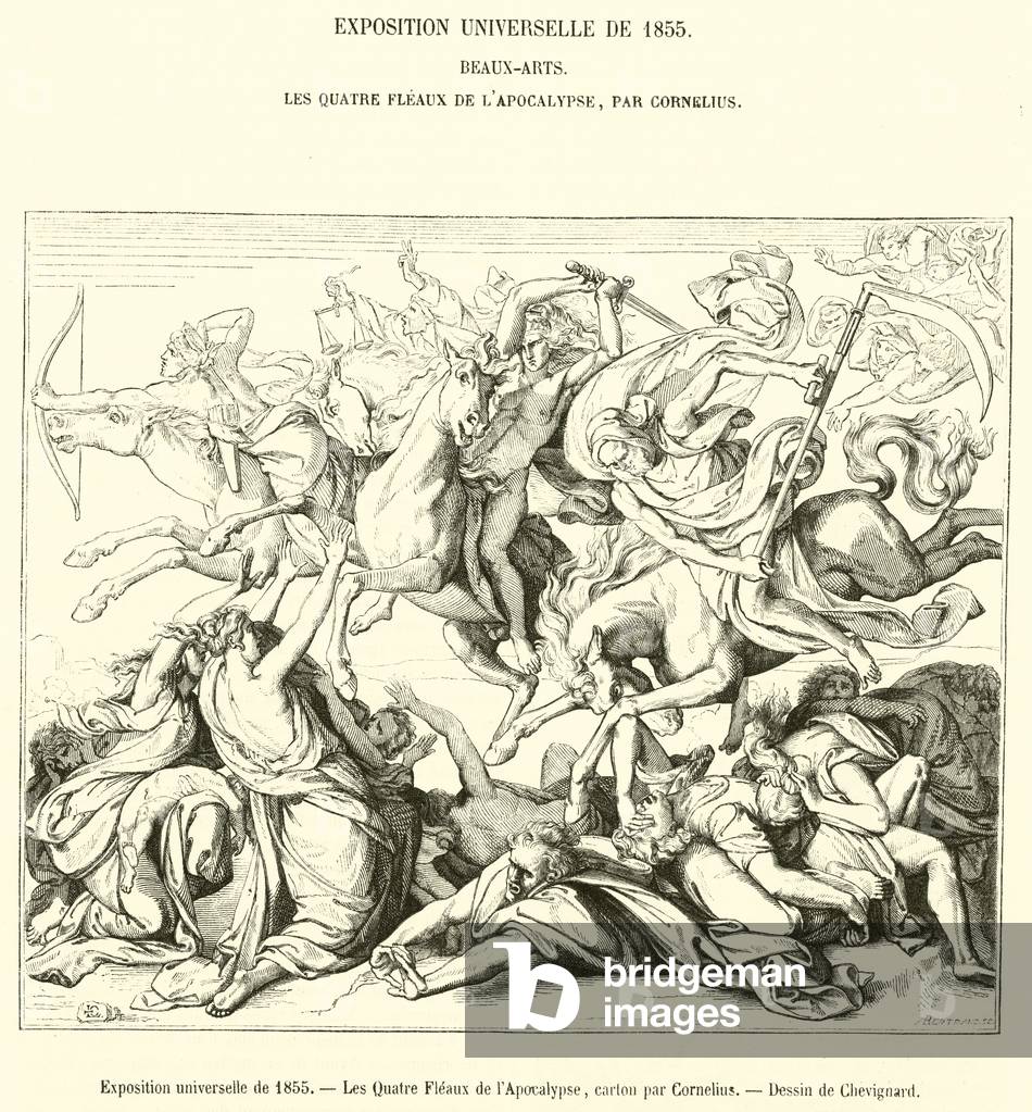 Exposition universelle de 1855, Les Quatre Fleaux de l'Apocalypse (engraving)