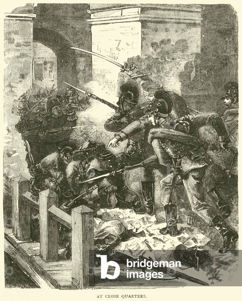 At Close Quarters, December 1870 (engraving)