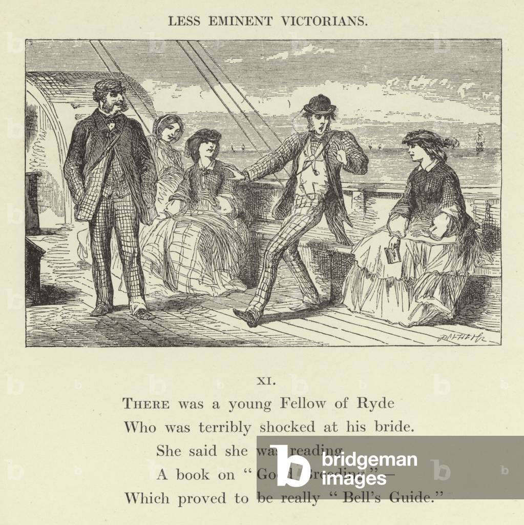 There was a young Fellow of Ryde (engraving)