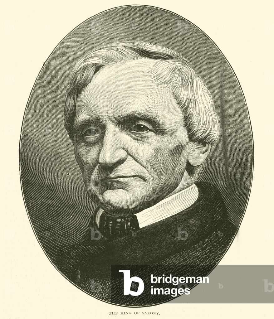 The King of Saxony, October 1870 (engraving)