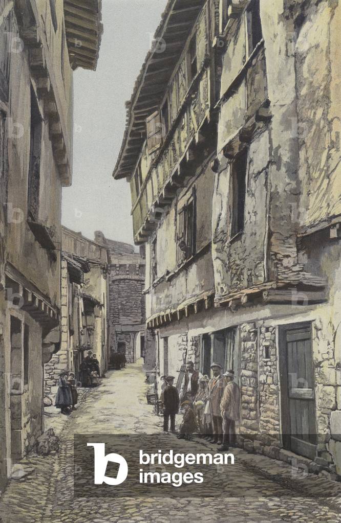Varen, Une vieille rue (colour photo)