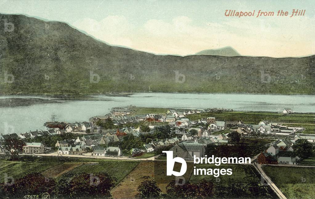 View of Ullapool, Ross-shire, Scottish Highlands (colour photo)