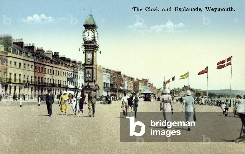 The Clock and Esplanade, Weymouth (colour photo)