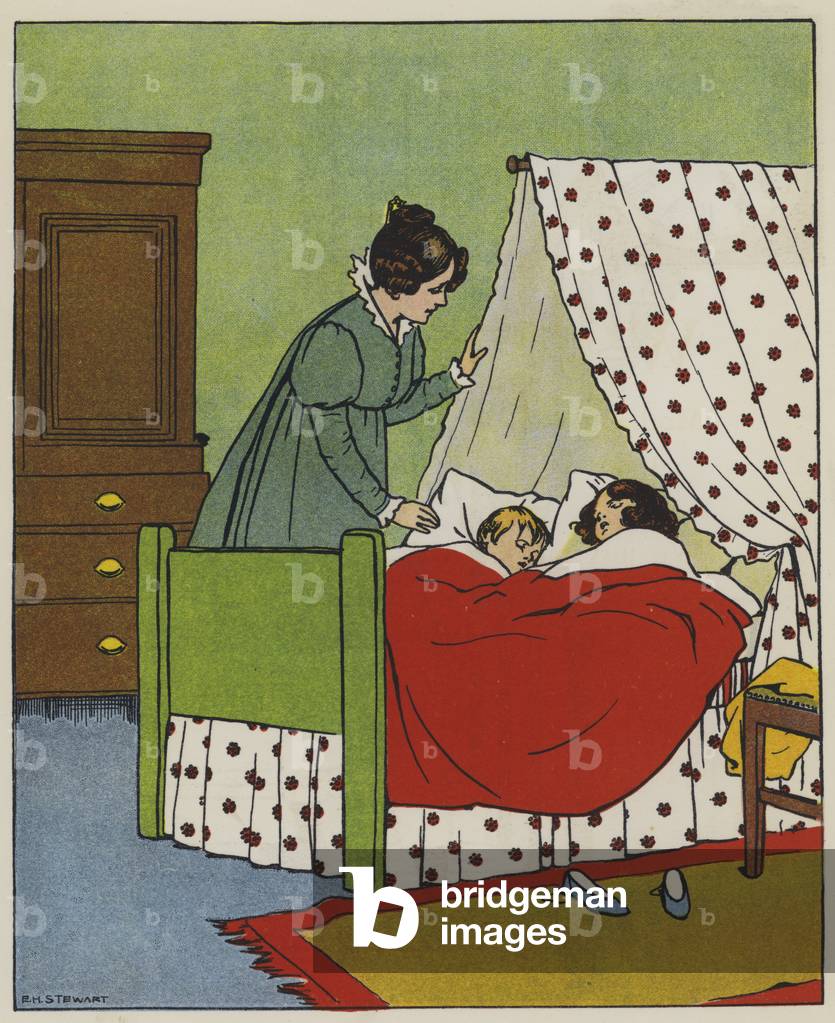 Sleeping time (colour litho)