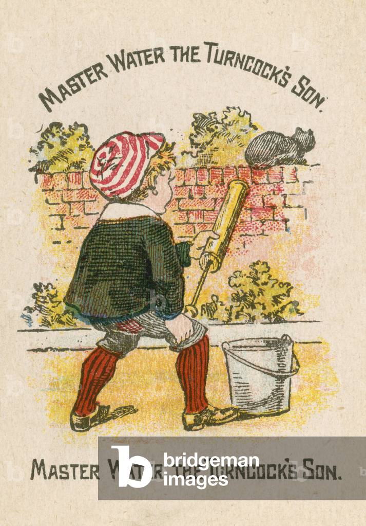 Master Water the Turncock's Son (colour litho)