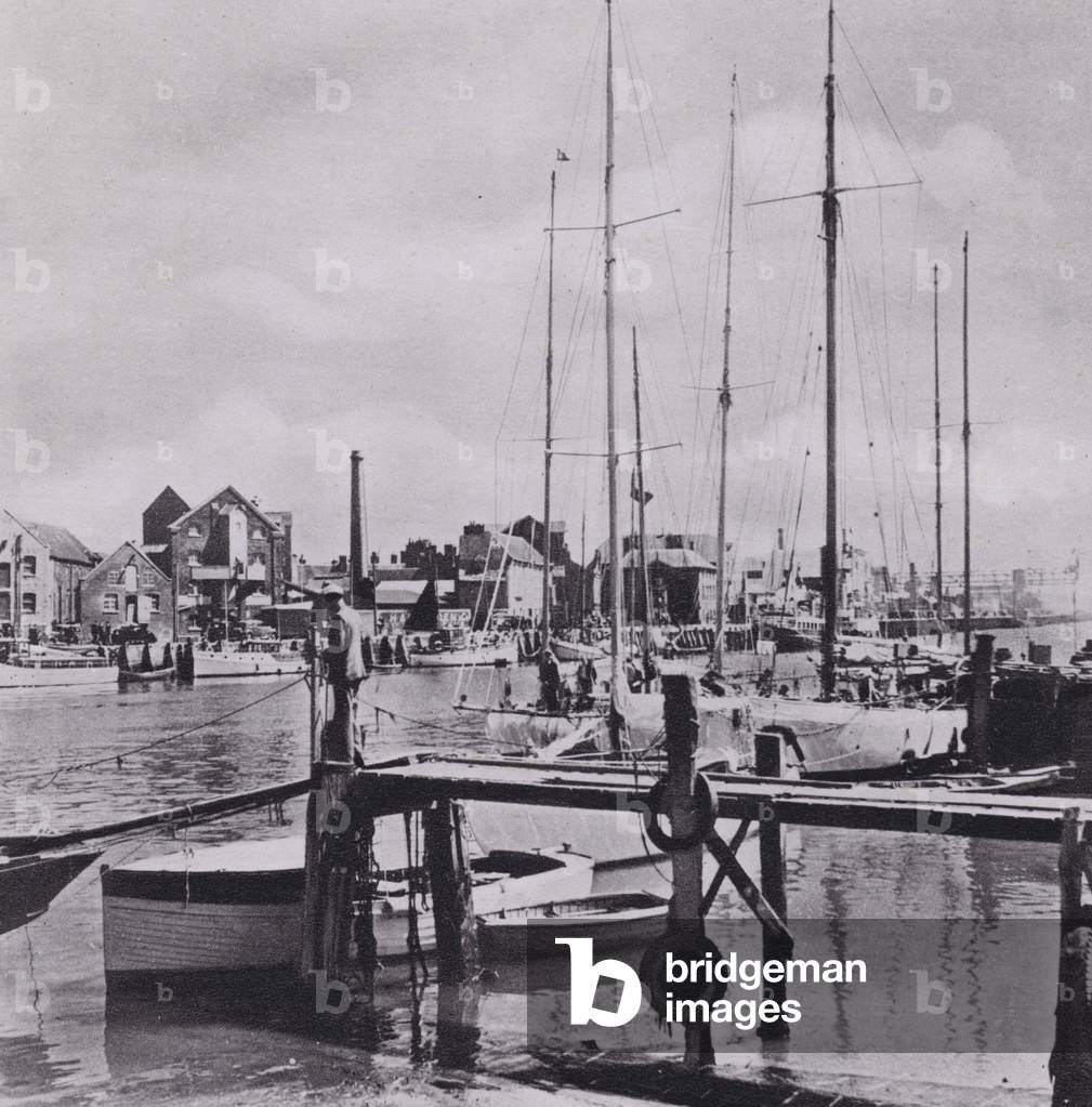 Dorset: Poole Harbour (b/w photo)