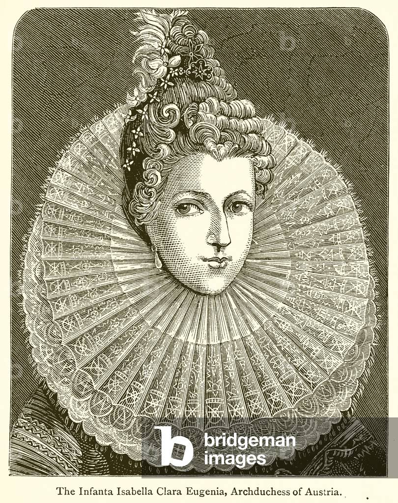 The Infanta Isabella Clara Eugenia, Archduchess of Austria (engraving)